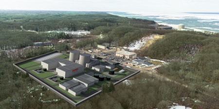 Визуализация АЭС на базе ММР, предлагаемой для площадки Палисейдс Holtec